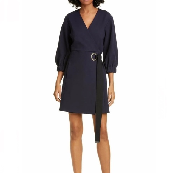 Tibi Wrap Front Mini Dress - Size 6 - Picture 1 of 10